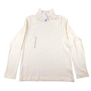 Womens White Turtleneck Knit Top White Hannah Size Small NWT JH1279